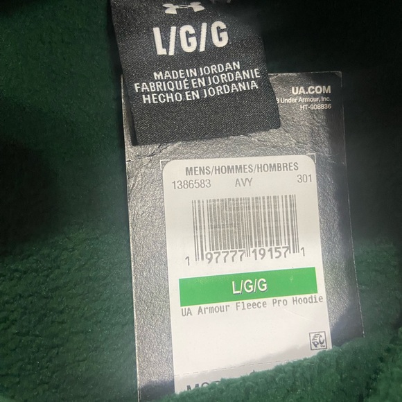 Mens UA Armour Fleece Pro Hoodie - Picture 5 of 5